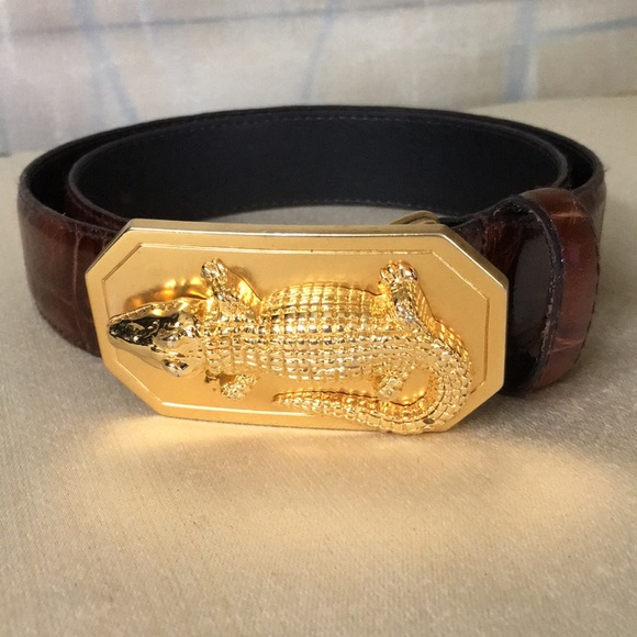 Avignon Accessories - Avignon Alligator Embossed Leather Belt